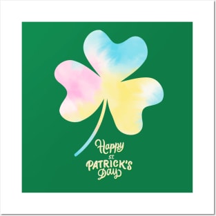 St Patrick's Day Tie Dye Posters and Art